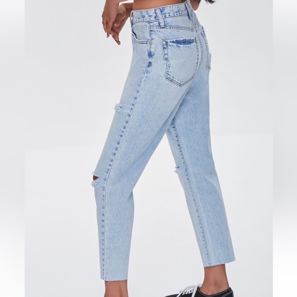 Distressed Mom Jeans - Picture 3 of 9